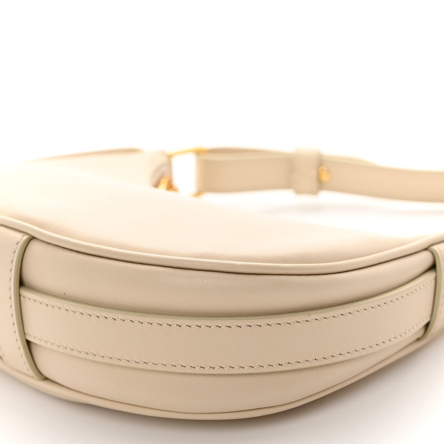 Smooth Calfskin Mini Ava Shoulder Bag Ivory