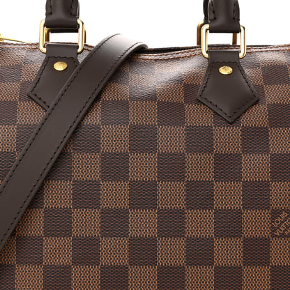 Louis Vuitton Damier Ebene Speedy Bandouliere 25 7 of 10