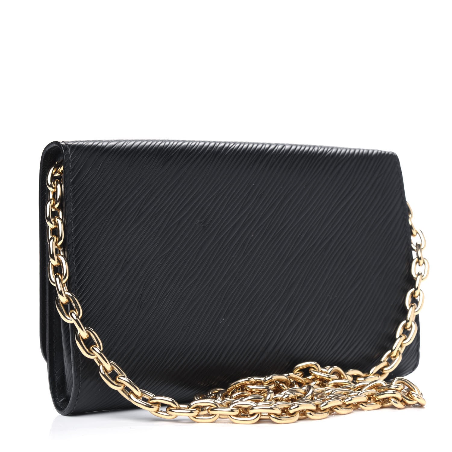 Louis Vuitton Epi Blooming Flowers Twist Shoulder Bag MM Black 3 of 5