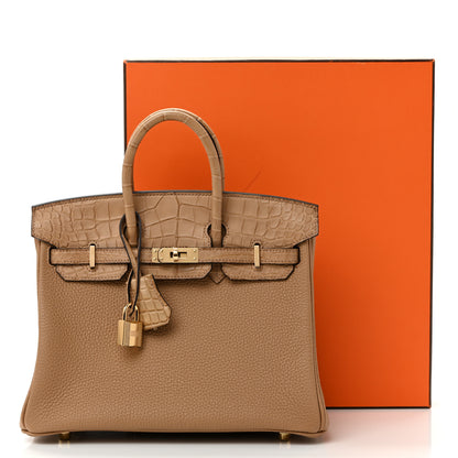 Hermes Togo Matte Alligator Birkin Touch 25 Chai 23 of 25