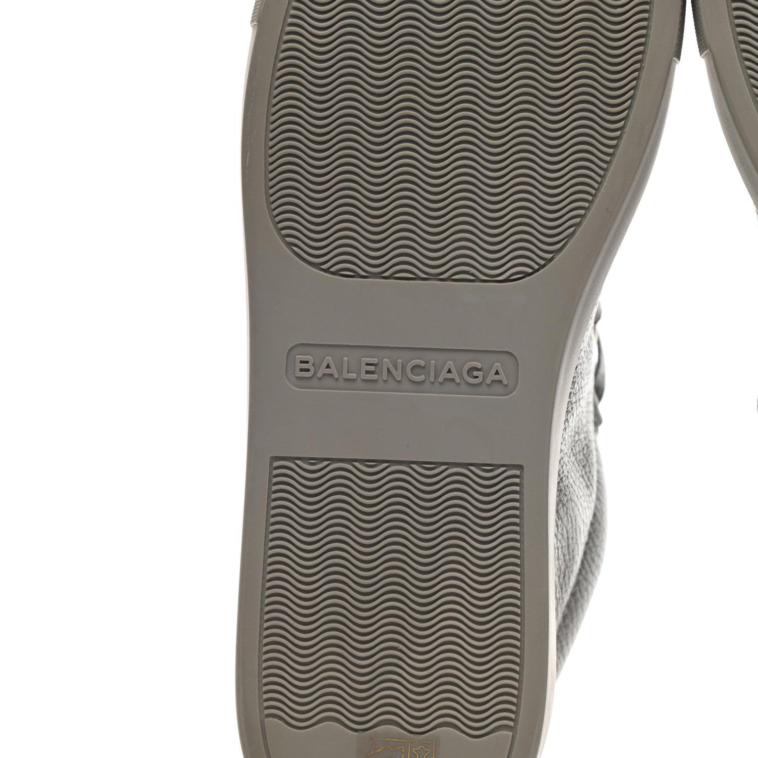 Balenciaga Grained Matte Calfskin Mens Low Top Sneakers 41 Gris Pyrite 6 of 9