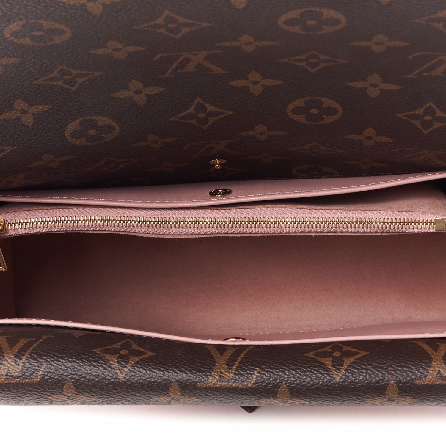 Louis Vuitton Grained Calfskin Monogram Double V Rose Poudre 7 of 9