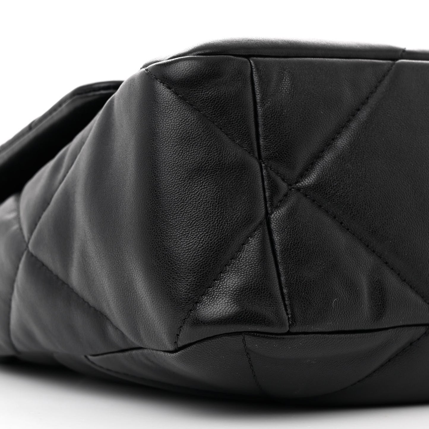 Lambskin Quilted Large Chanel 19 Flap Black
