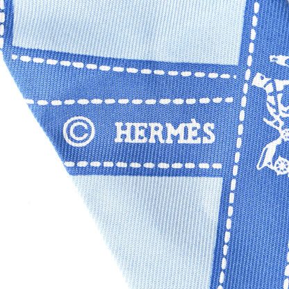 Hermes Silk Bolduc Twilly Bleu 4 of 4