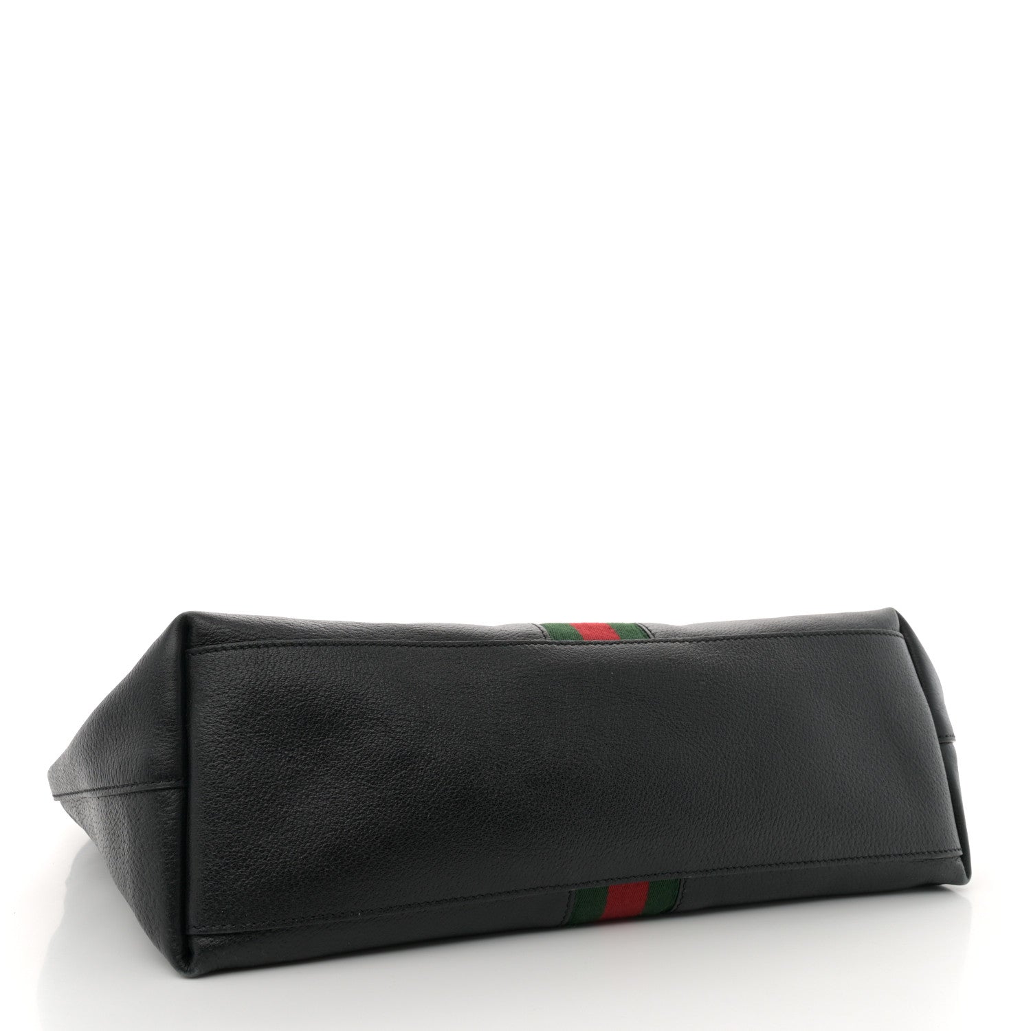 Gucci Textured Calfskin Web Medium Ophidia Shopping Tote Black 4 of 15