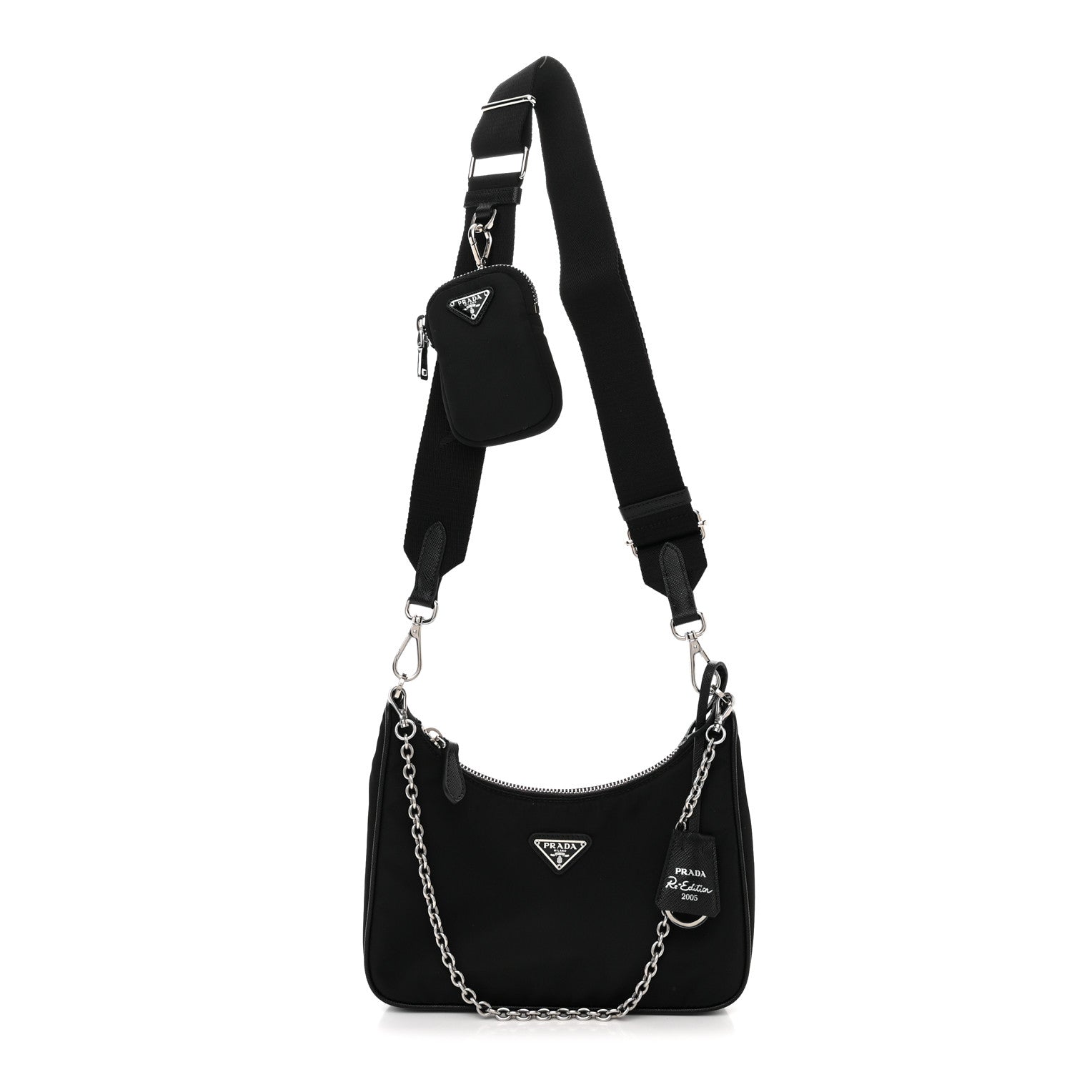 Prada Nylon Re-Edition 2005 Shoulder Bag Black 1 of 12