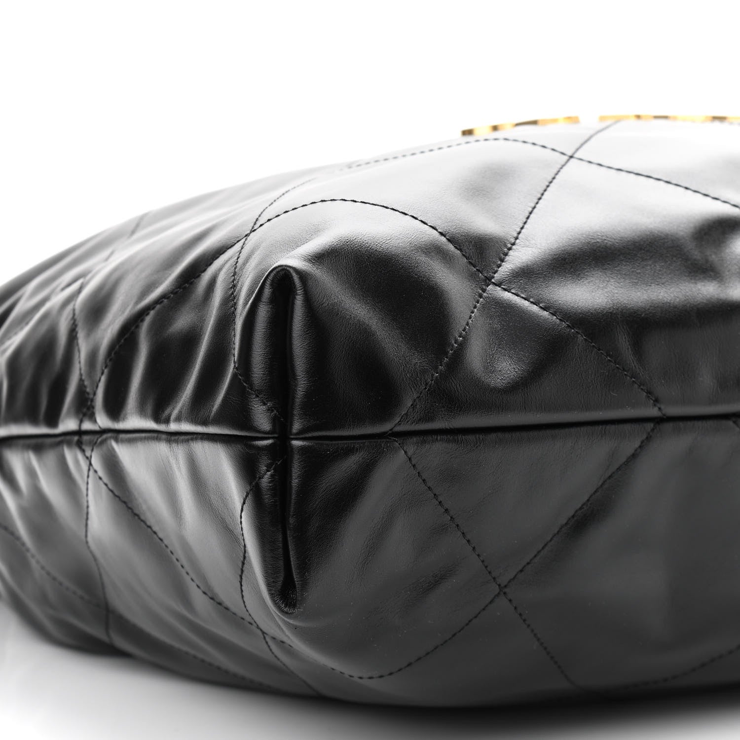 Chanel Shiny Calfskin Quilted Chanel 22 Black 10 of 11