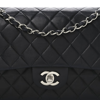 Chanel Lambskin Quilted Medium Double Flap Black 8 of 10