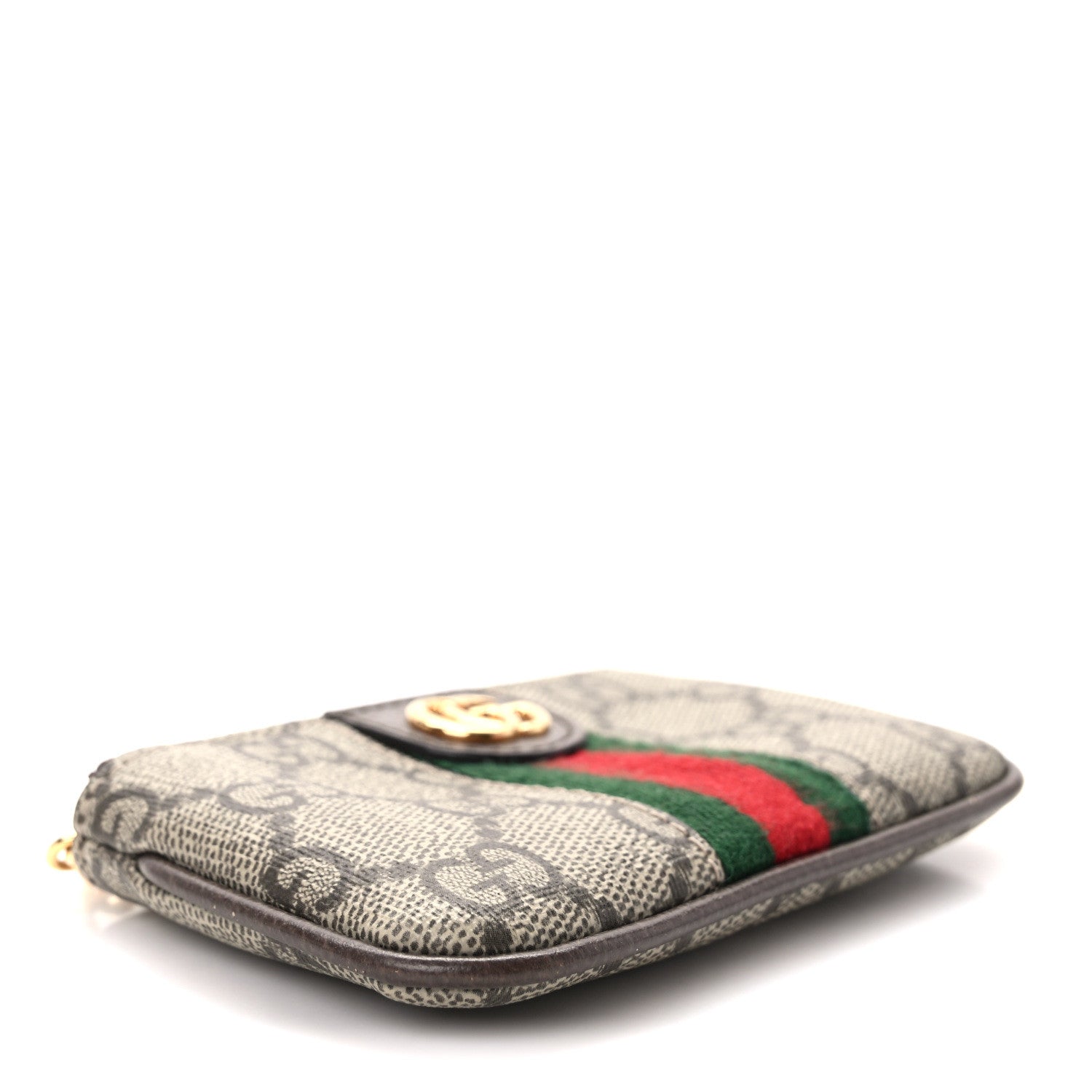Gucci GG Supreme Monogram Web Ophidia Key Case Beige New Acero 4 of 9