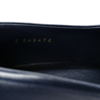 Chanel Lambskin Quilted CC Turnlock Loafers 39.5 Navy 9 of 10