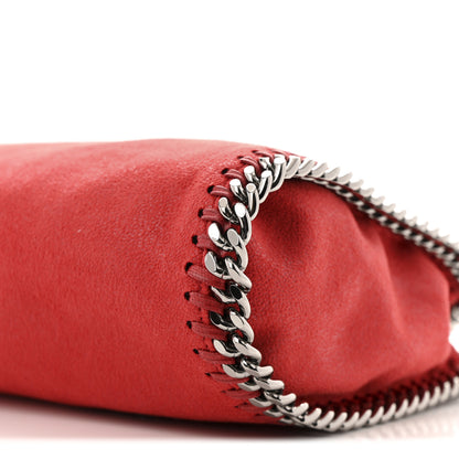 Stella McCartney Shaggy Deer Mini Falabella Fold Over Tote Red 10 of 11