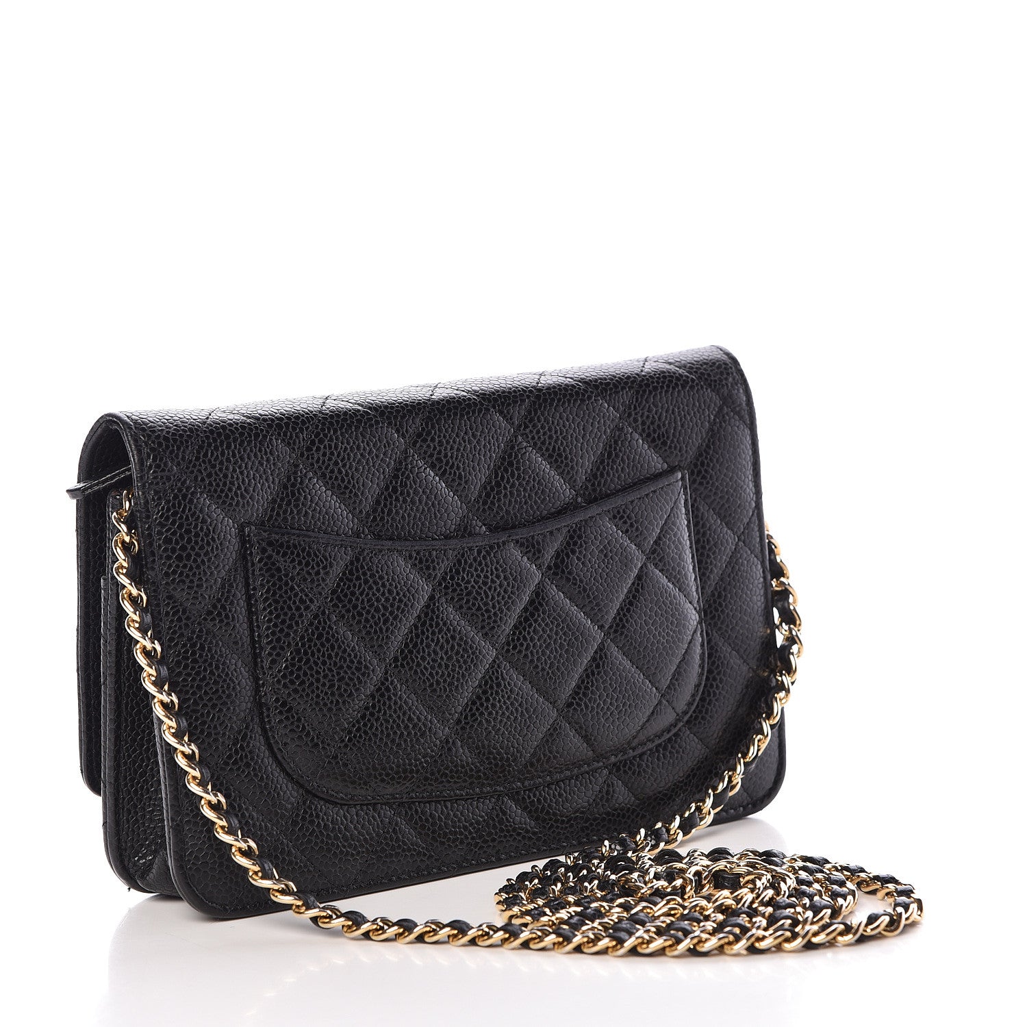 Chanel Caviar Quilted Wallet On Chain WOC Black 3 of 19