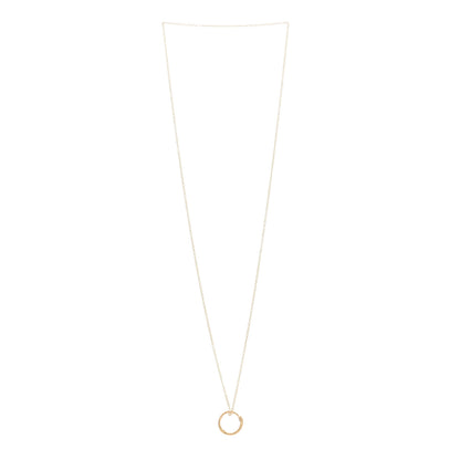 Gucci 18K Yellow Gold Ouroboros Snake Ring Necklace 2 of 5