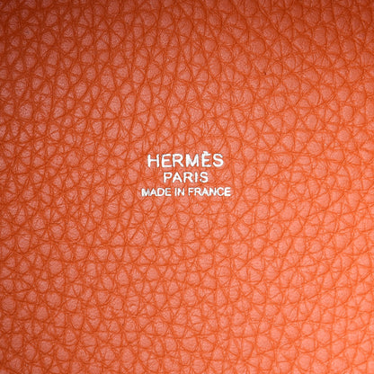 Hermes Taurillon Clemence Picotin Lock 18 PM Orange 6 of 14