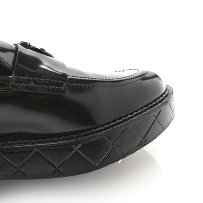 Chanel Shiny Calfskin Quilted CC Mocassin Loafers 39 Black 10 of 11