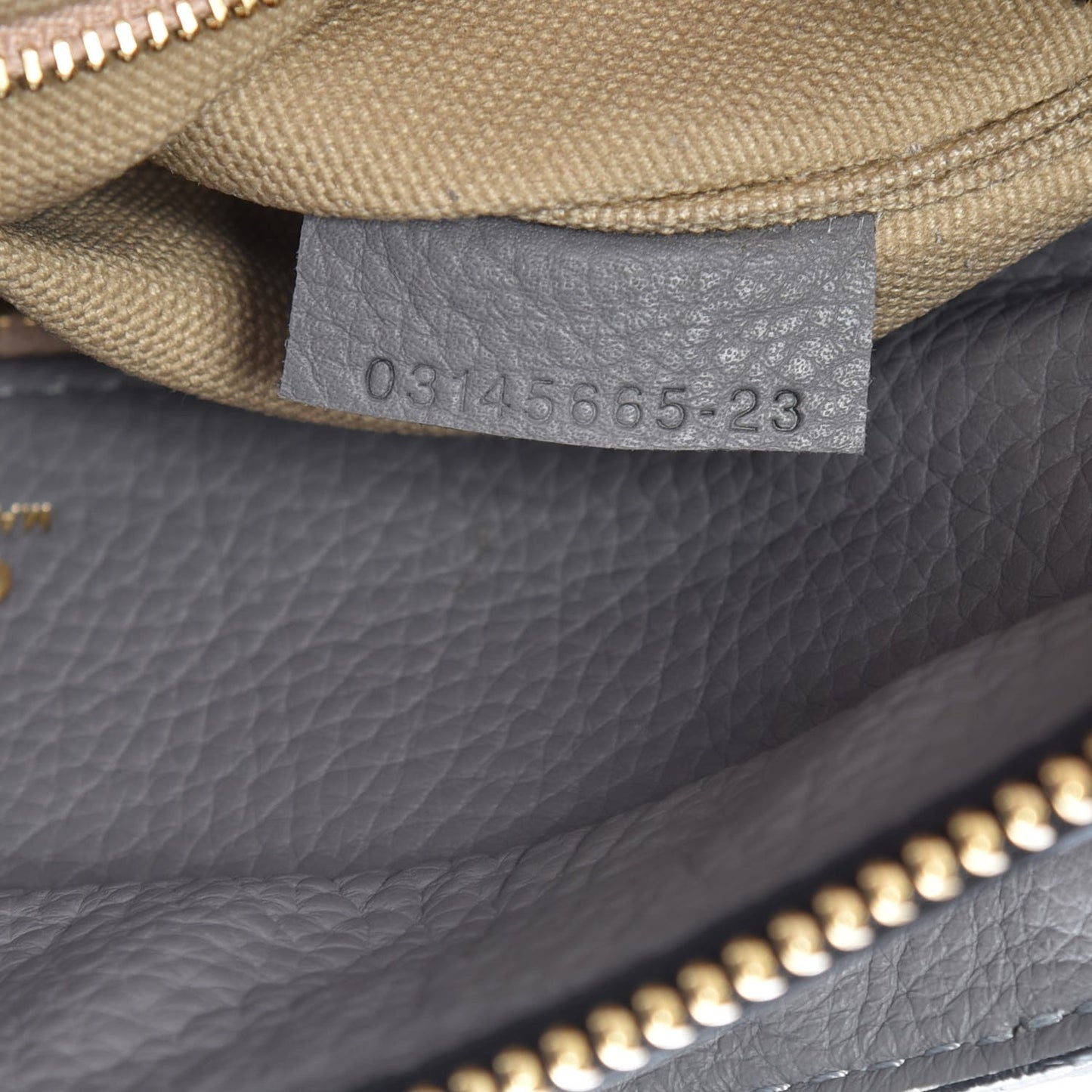 Smooth Calfskin Dree Shoulder Bag Dark Cashmere Grey