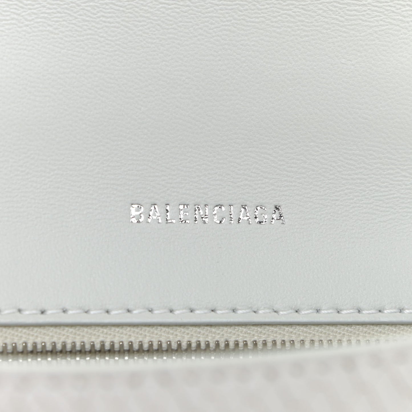 Calfskin Snake Embossed Small Hourglass Top Handle Bag White