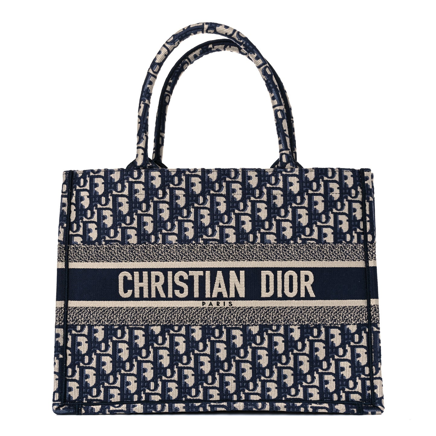 Oblique Medium Book Tote Blue Multicolor