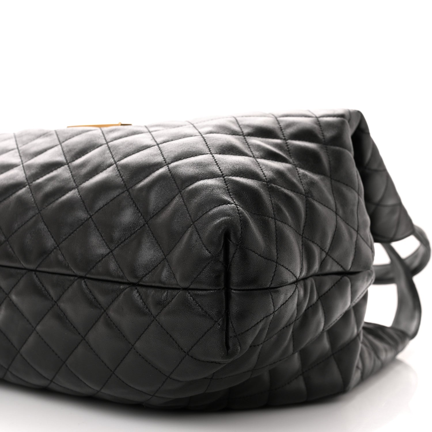 Saint Laurent Lambskin Quilted Maxi Icare Shopping Tote Black 11 of 11