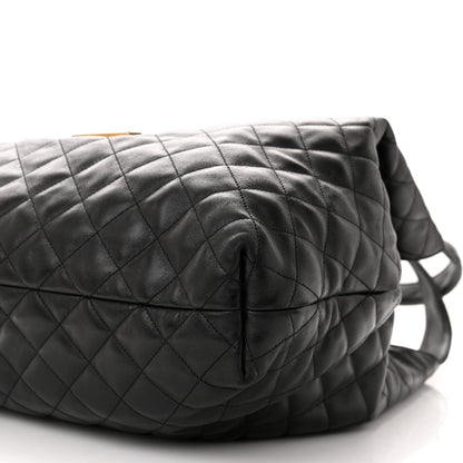 Saint Laurent Lambskin Quilted Maxi Icare Shopping Tote Black 11 of 11
