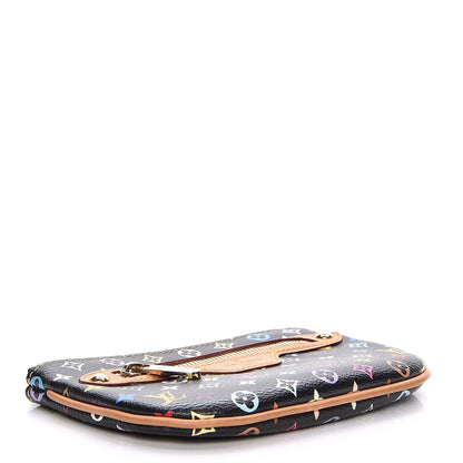 Louis Vuitton Monogram Multicolor Pochette Plate MM Black 4 of 7