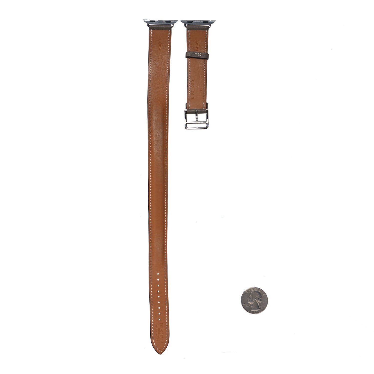 Hermes Swift 40mm Apple Watch Double Tour Band Etoupe 2 of 10