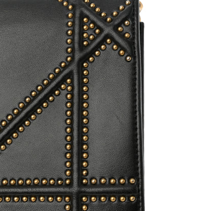 Christian Dior Lambskin Studded Medium Diorama Flap Bag Black 13 of 18