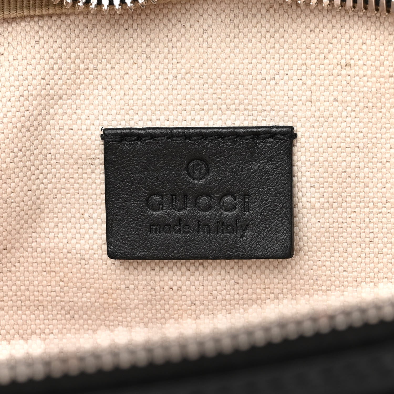 Gucci Calfskin GG Tennis Embossed Pocket Belt Bag Black 7 of 12