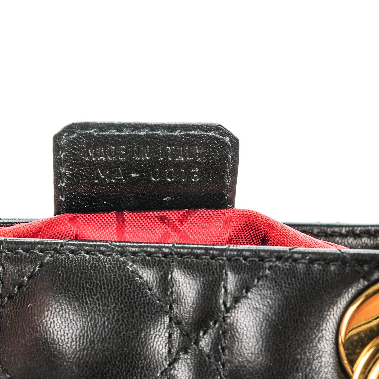 Christian Dior Lambskin Cannage Medium Lady Dior Black 7 of 7