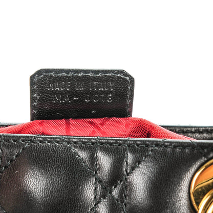 Christian Dior Lambskin Cannage Medium Lady Dior Black 7 of 7