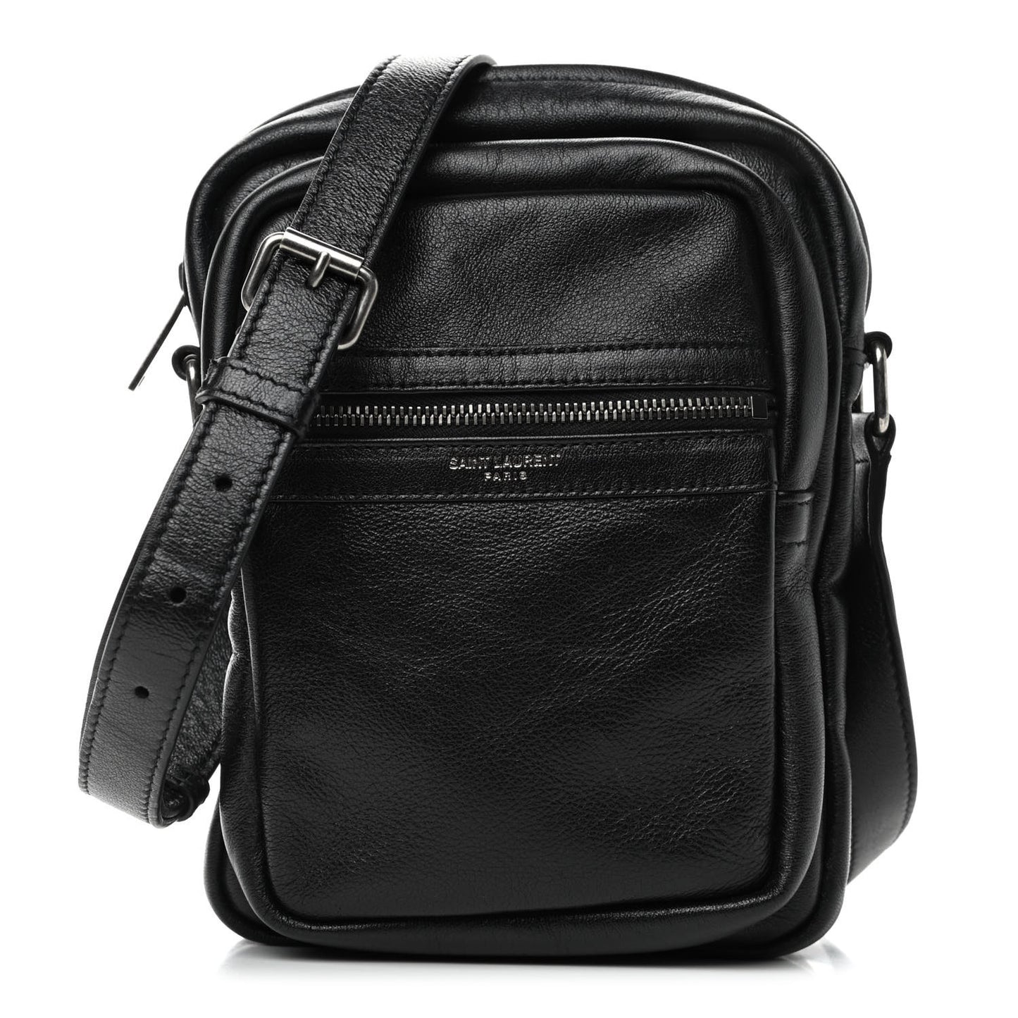 Lambskin Sid Messenger Bag Black