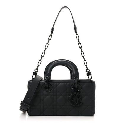 Christian Dior Ultra Matte Calfskin Cannage Medium Lady D-Joy Black 1 of 9
