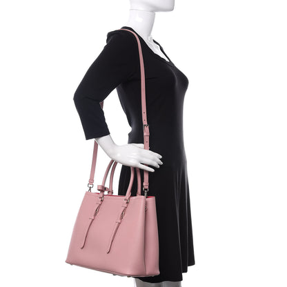 Prada Saffiano Cuir Small Double Handle Tote Pesco 2 of 10