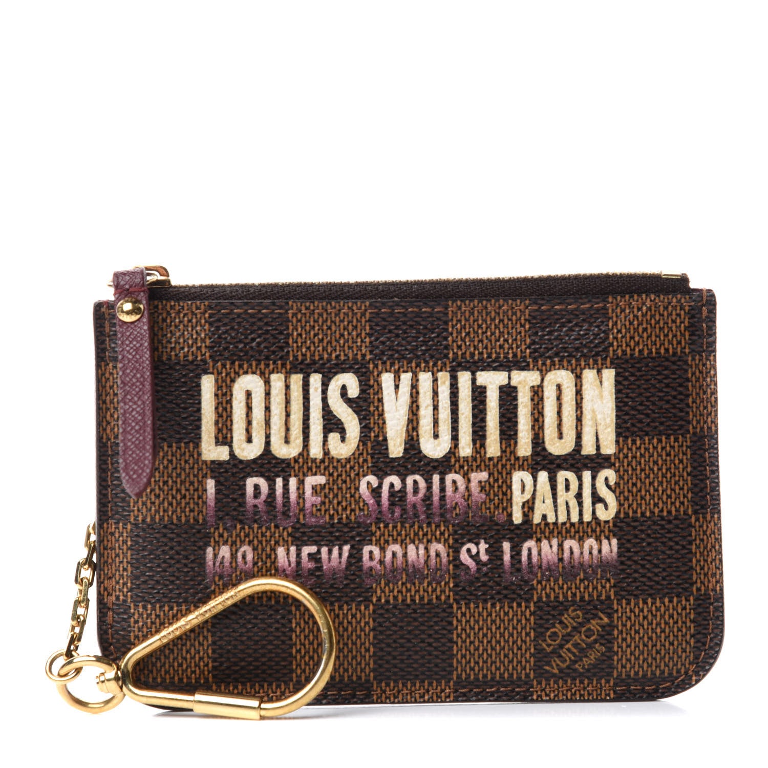 Louis Vuitton Damier Ebene Scribe Affiche Key Pouch 1 of 7