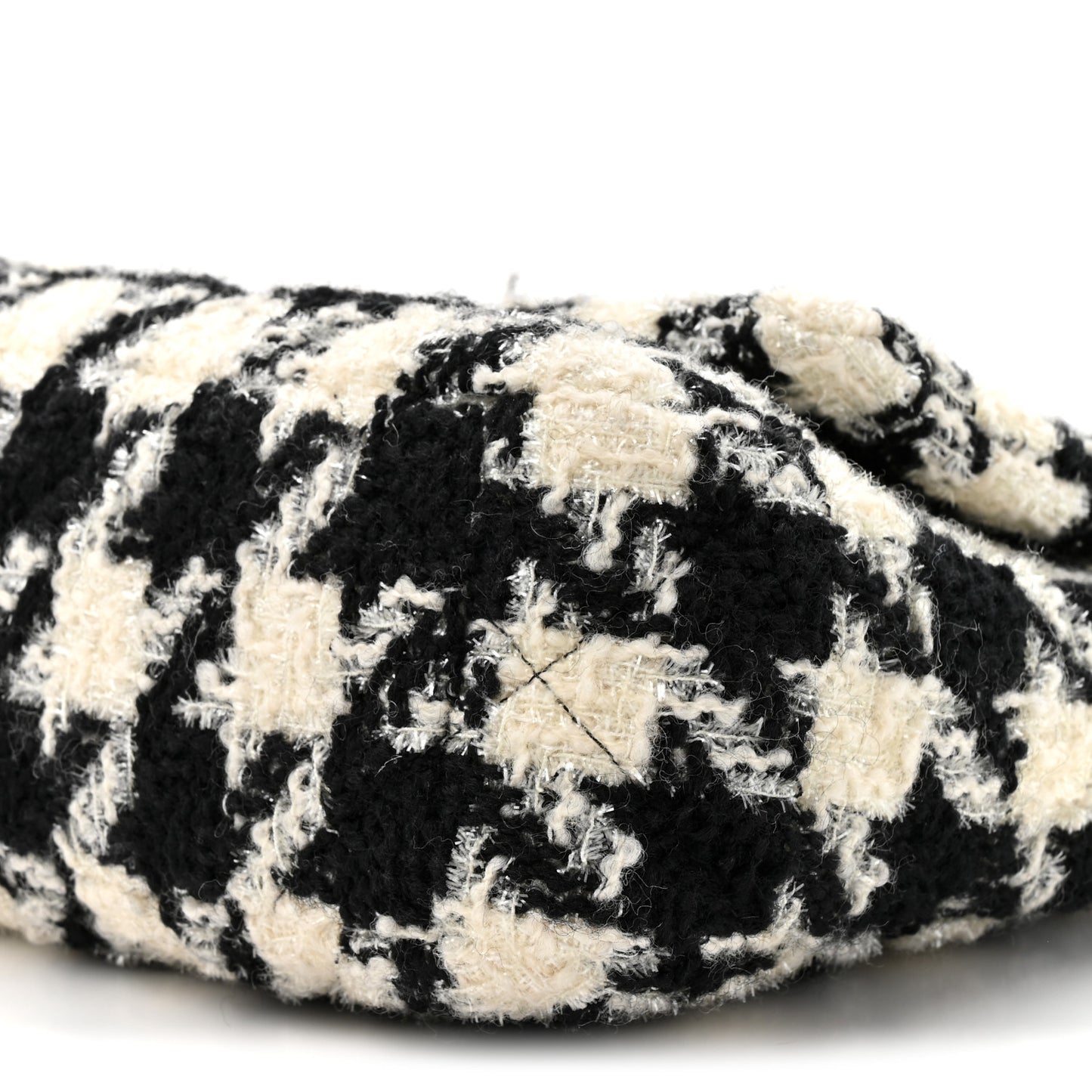 Tweed Quilted Medium Chanel 19 Flap Black Ecru White