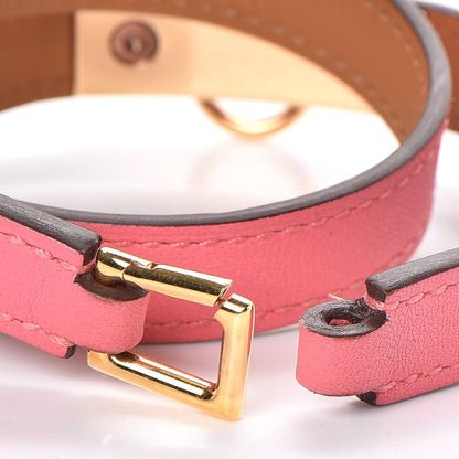 Hermes Swift Rivale Double Tour Bracelet M Rose Azalee 4 of 7