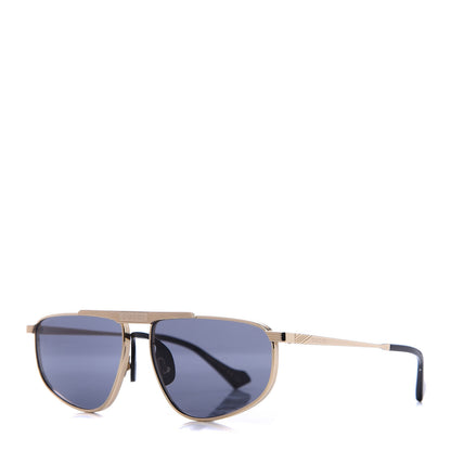 Gucci Metal Mens Squared Aviator Sunglasses GG0841S Gold 1 of 7