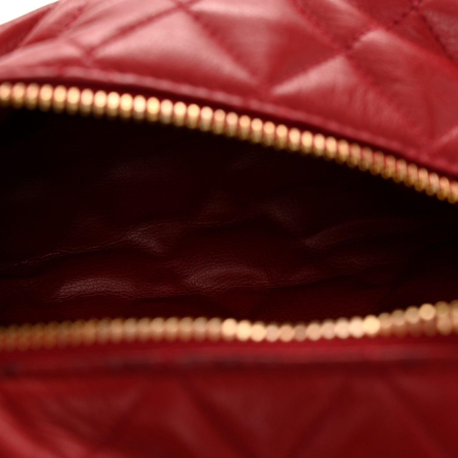 Chanel Lambskin Quilted CC Medallion Waist Belt Bag Red 5 of 12
