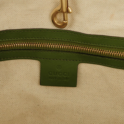 Gucci GG Supreme Monogram Medium Nice Tote Green 7 of 8