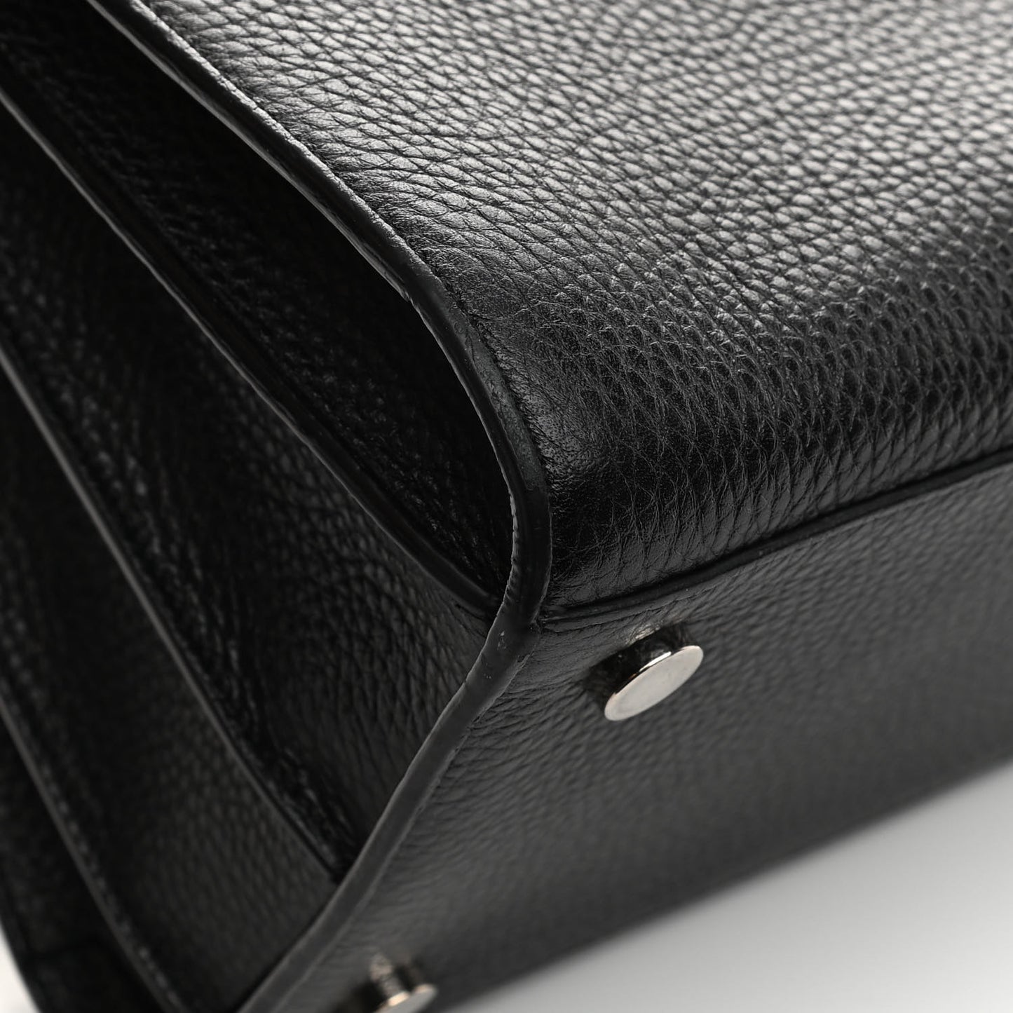 Grained Calfskin Large Sac De Jour Carryall Black