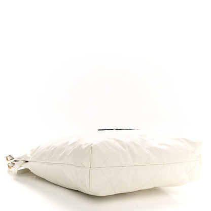 Chanel Shiny Calfskin Quilted Small Chanel 22 White 6 of 12