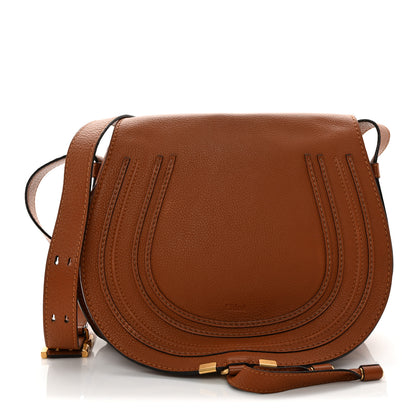 Chloe Calfskin Medium Marcie Round Crossbody Bag Tan 1 of 10