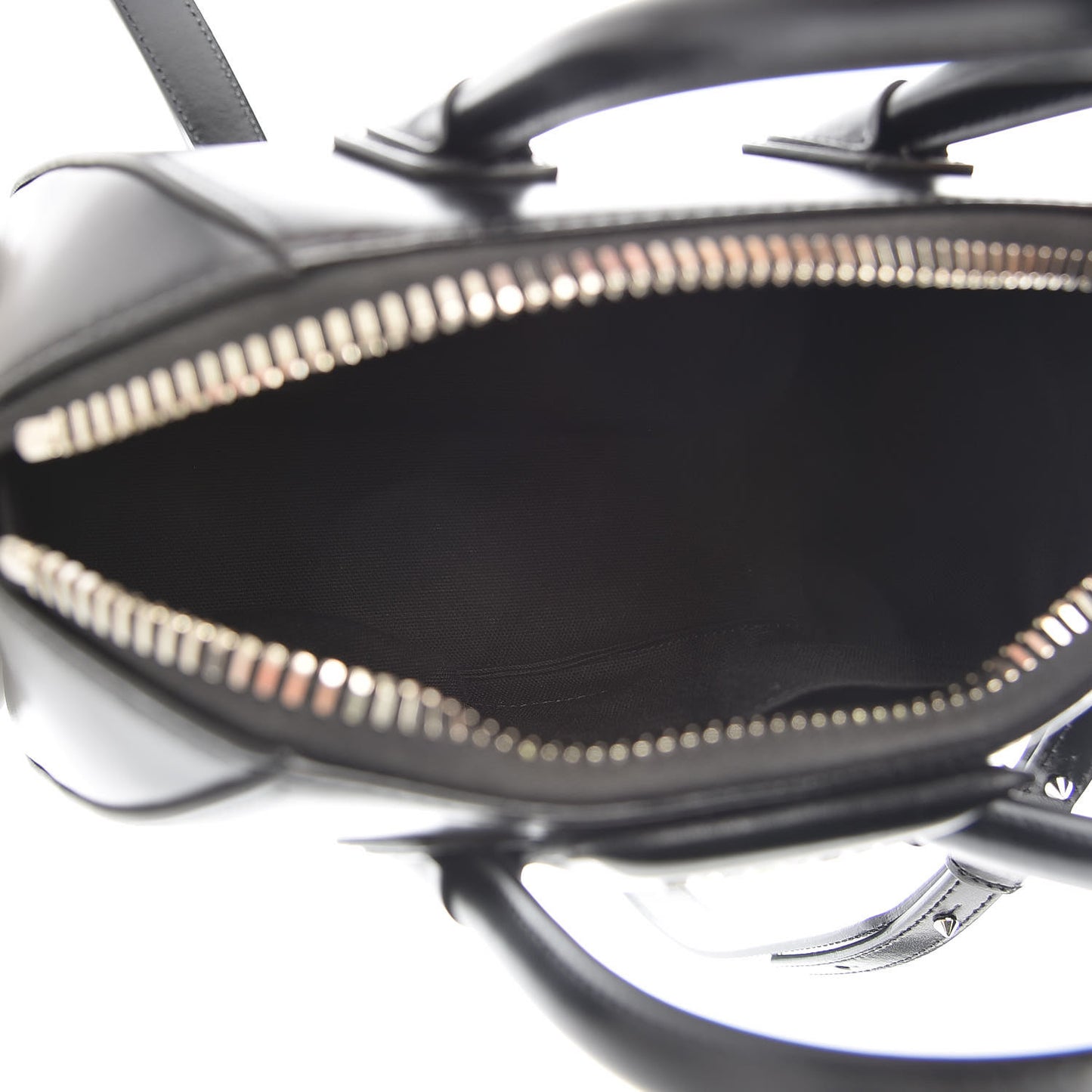Shiny Lord Calfskin Mini Antigona Black