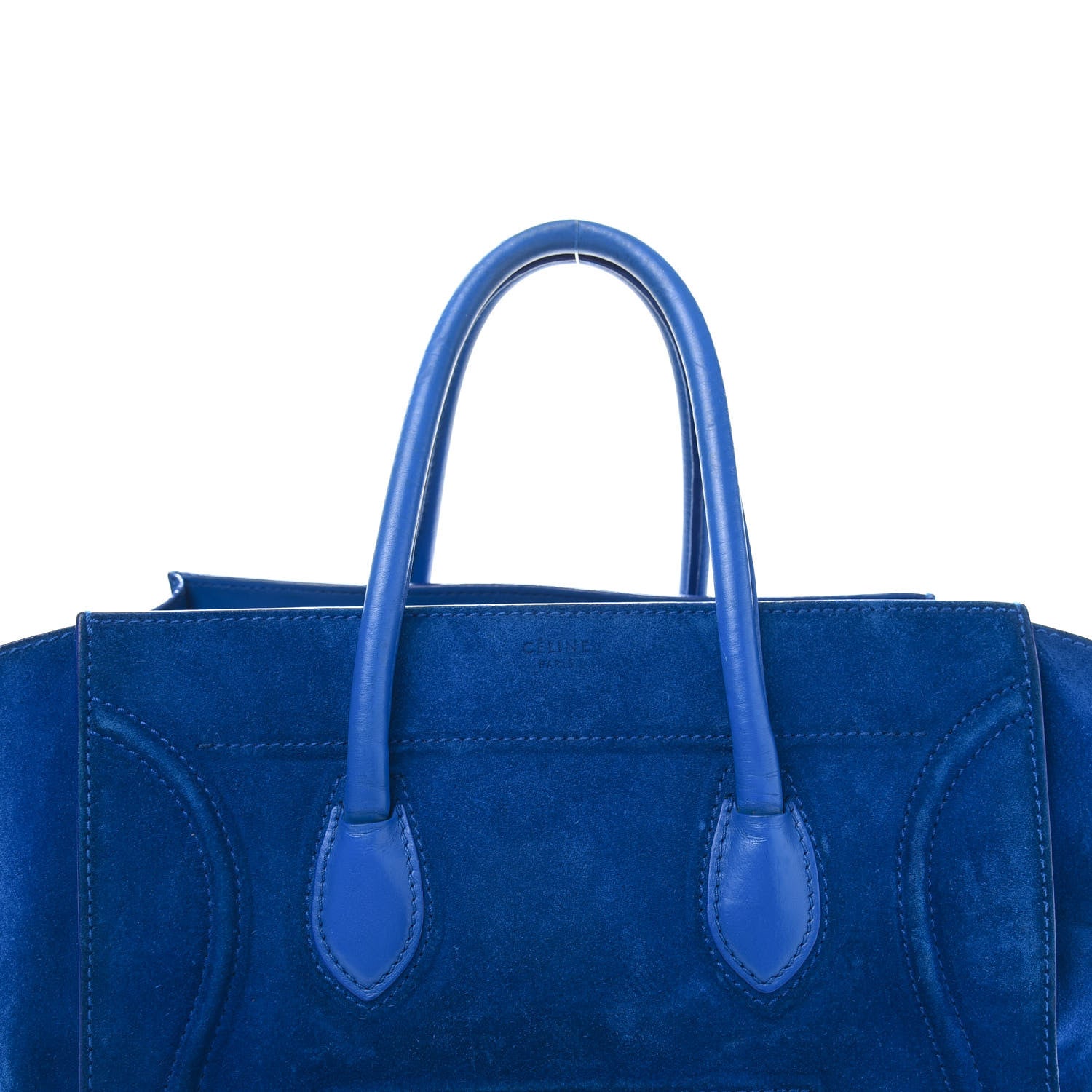Celine Suede Medium Phantom Luggage Royal Blue 17 of 19