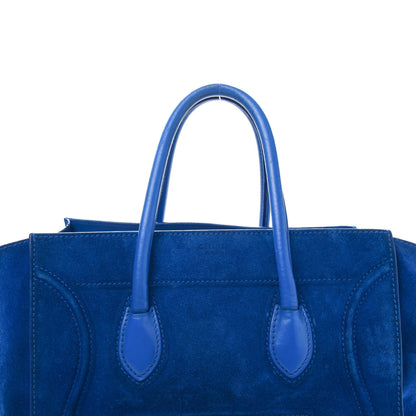 Celine Suede Medium Phantom Luggage Royal Blue 17 of 19