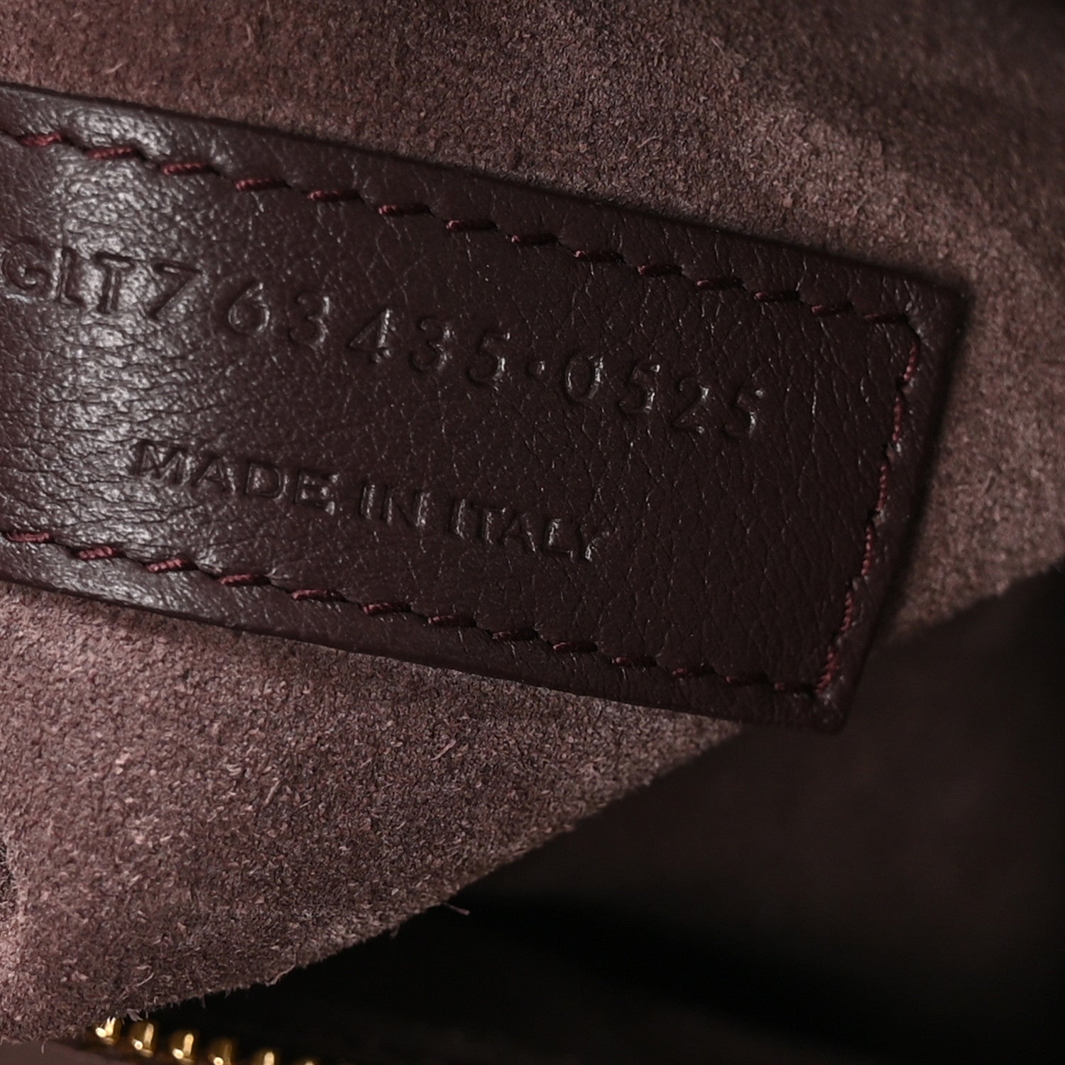 Saint Laurent Smooth Calfskin Bea Tote Dark Currant 7 of 11