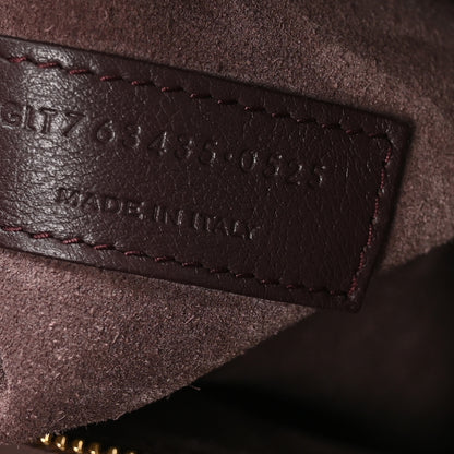 Saint Laurent Smooth Calfskin Bea Tote Dark Currant 7 of 11
