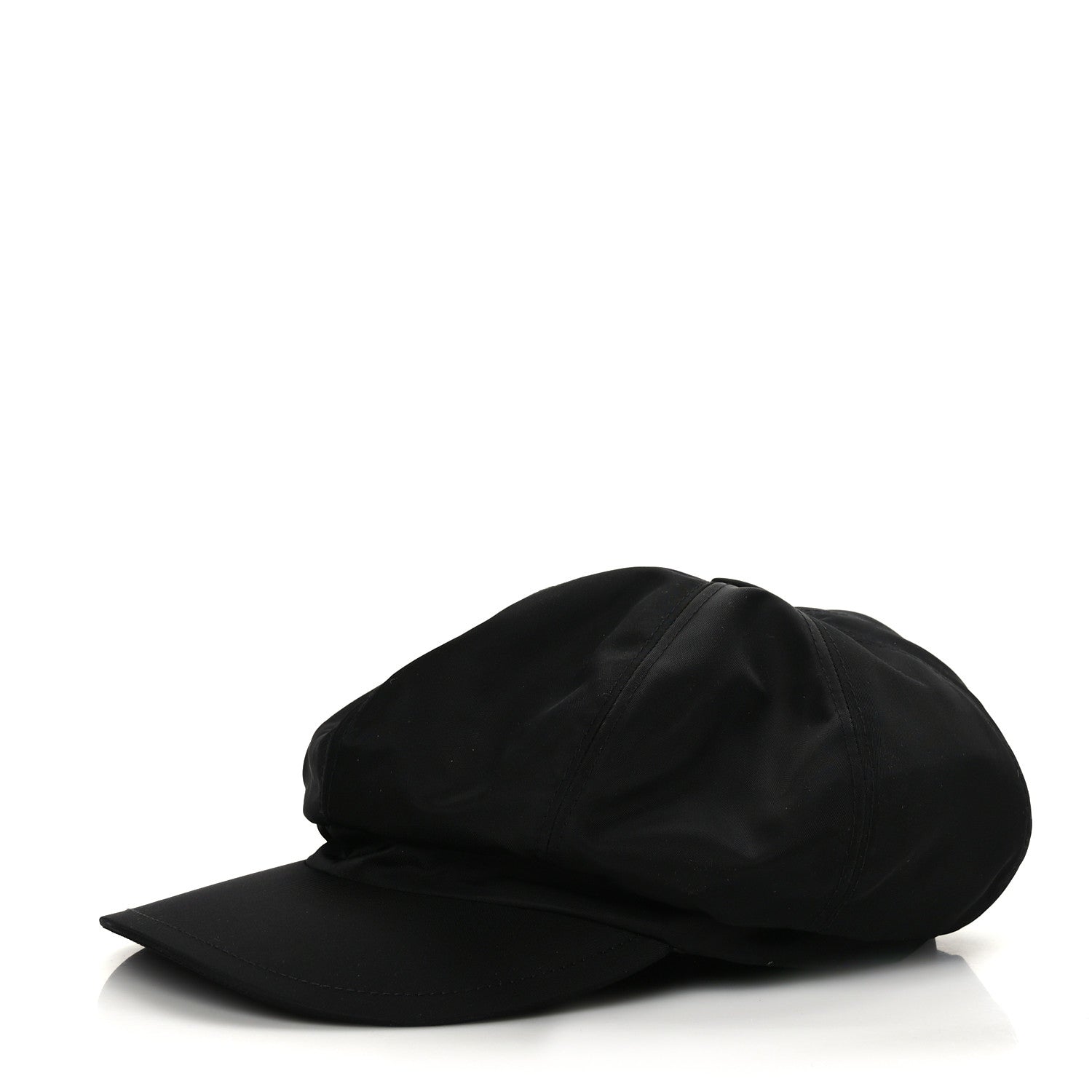 Prada Re-Nylon Womens Newsboy Hat M Black 1 of 7