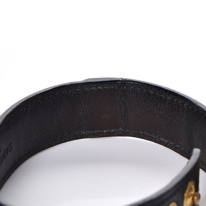 Saint Laurent Calfskin Chain Cuff Bracelet Black 5 of 6
