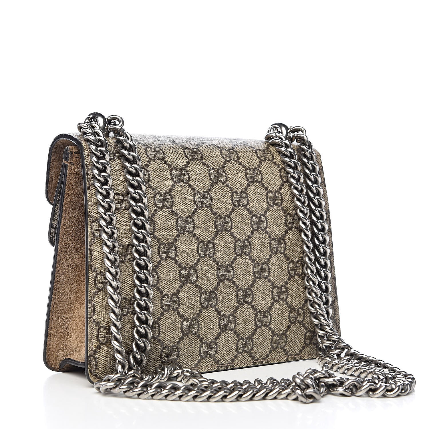 Gucci GG Supreme Monogram Mini Dionysus Shoulder Bag Taupe 2 of 14